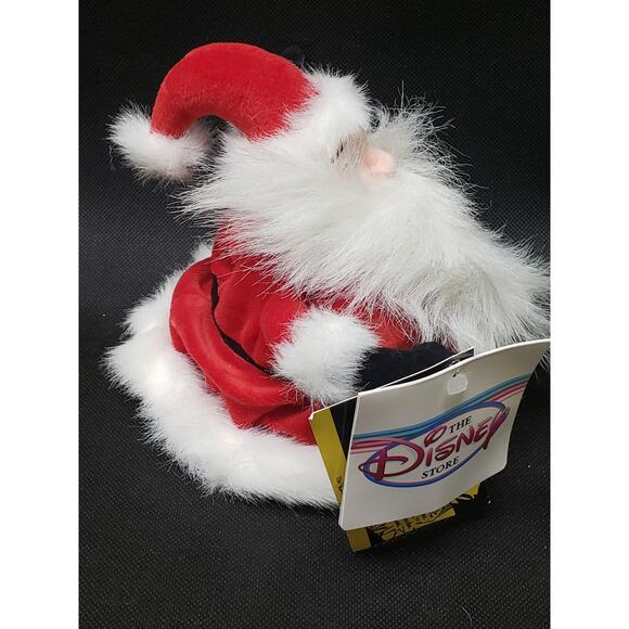 Disney Store Nightmare Before Christmas Santa Bean Bag Plush Stuffed Beanie - Picture 4 of 10